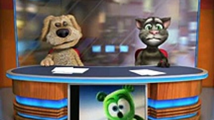 Talking Tom & Ben News the gummy bear song