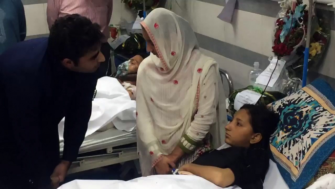 chairman Bilawal Bhutto Zardari and the Sindh and Balochistan chief ministers visited Jinnah Hospital