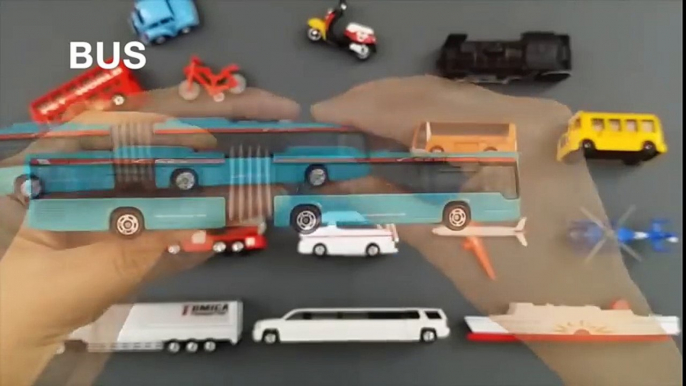 Learning Street Vehicles Names and Sounds for kids with tomica 2015 Cars and Trucks