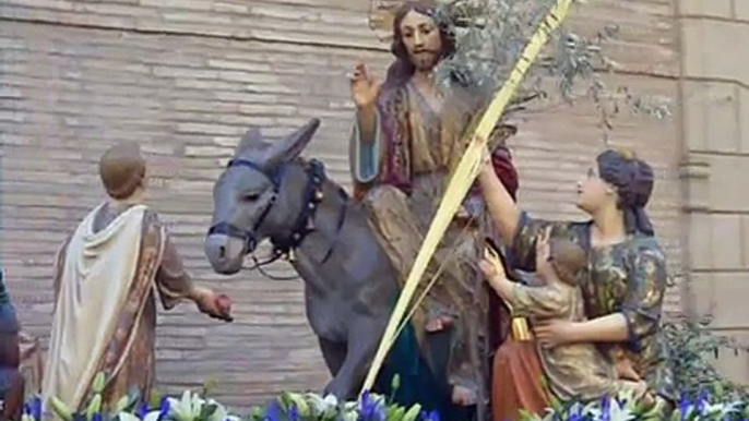 Procesión de Domingo de Ramos en Barbastro. Semana Santa 2011