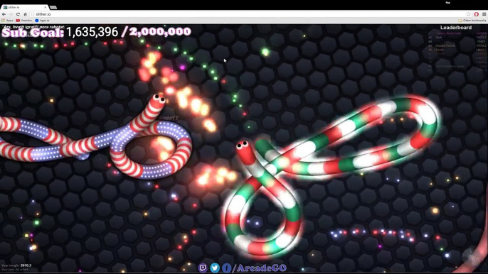 Slither.io 200,000k World Record Challenge! Slither.io The New Agar.io! (Slither.io Live Stream)