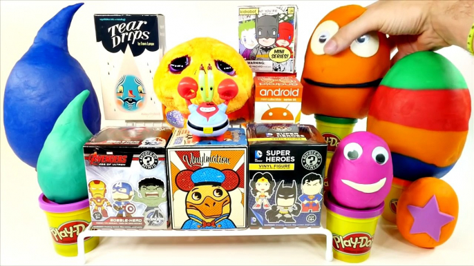 Marvel & Disney Surprise Blind Boxes Play Doh Surprise Eggs DC Comics and The Avengers Toys