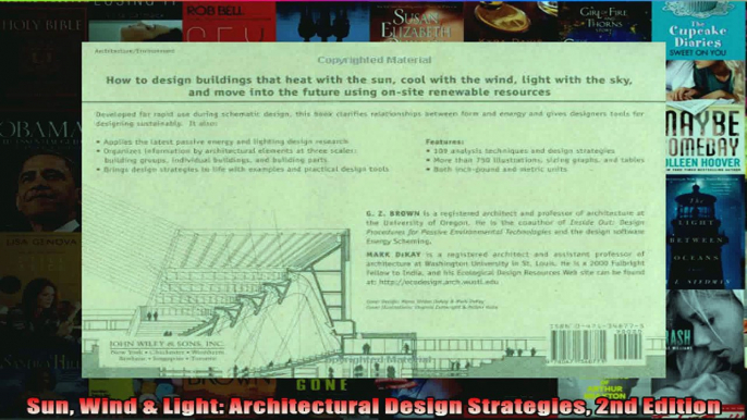 Read  Sun Wind  Light Architectural Design Strategies 2nd Edition  Full EBook