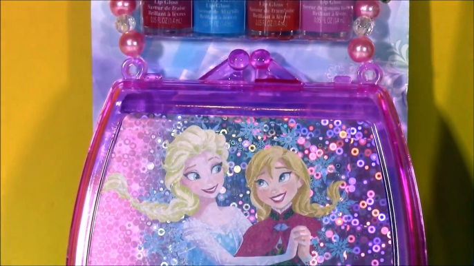 Disney Princess FROZEN Nail Polish SET! Anna Elsa Olaf Sparkle LIP GLOSS Set! SHOPKINS FUN