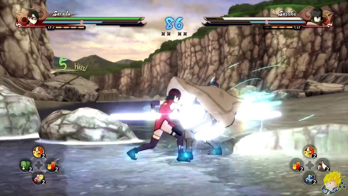 Naruto Shippuden: Ultimate Ninja Storm 4 - Sarada Uchiha [DLC] Vs Sasuke (The Last)【1080P】