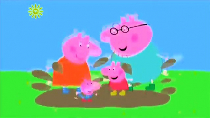 Peppa Pig - Muddy Puddles | Peppa Family jumping in muddy puddle | Peppa Jumping | George Jumping