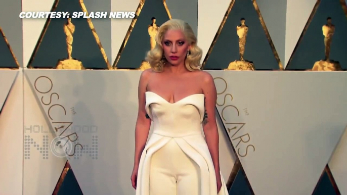 Lady Gaga STUNS In White Jumpsuit At Oscars 2016