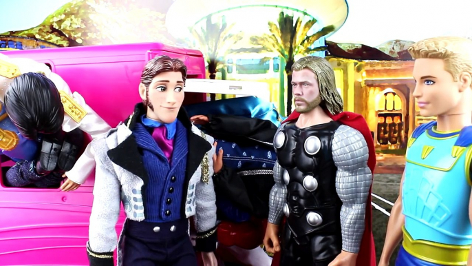 Frozen Hans Kidnaps Kristoff, Jack Frost, Thor to Marry Frozen Elsa. With Anna and Disney Villains