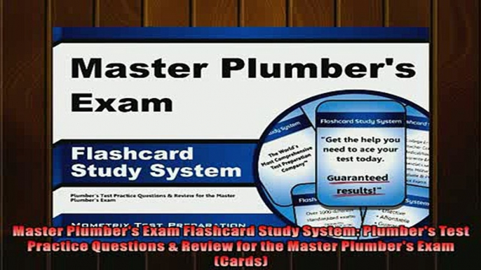 FREE DOWNLOAD  Master Plumbers Exam Flashcard Study System Plumbers Test Practice Questions  Review  DOWNLOAD ONLINE