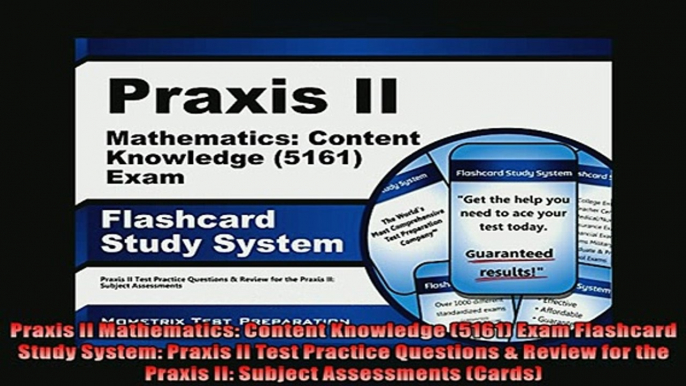 FREE PDF  Praxis II Mathematics Content Knowledge 5161 Exam Flashcard Study System Praxis II  FREE BOOOK ONLINE