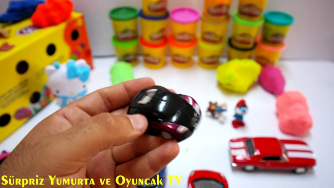 Play Doh Sürpriz Yumurtalar Açma  Oyun Hamurunda Sürpriz Yumurta ve Oyuncak Arabalar