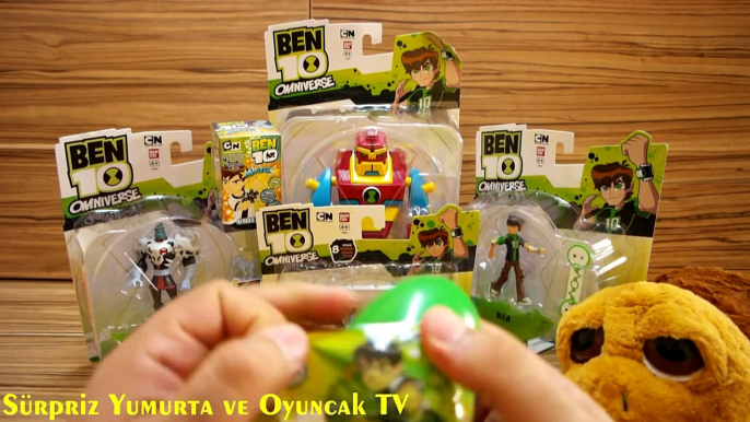 Ben 10 Oyuncaklar + 3 Sürpriz Yumurta Açımı izle  Dev Bloxx, Khyber, Dog ve Ben Figur ve Oyuncak