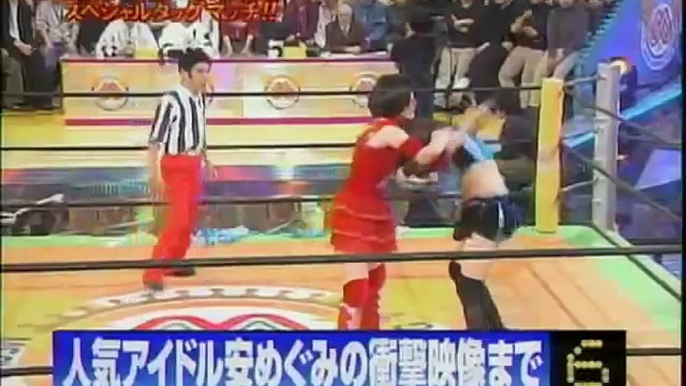 Sexy japanese TV game #3  funny female wrestling