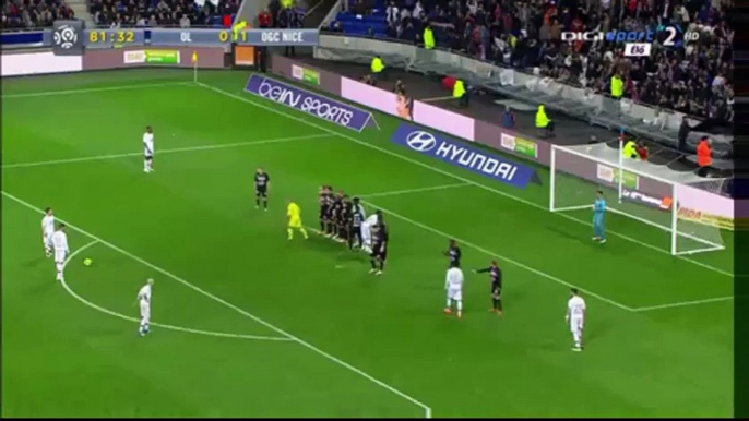 Alexandre Lacazette Goal - Lyon 1-1 Nice 15.04.2016