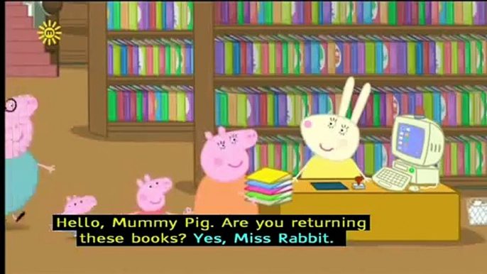 Peppa Pig (Series 3) - The Library (with subtitles) 4