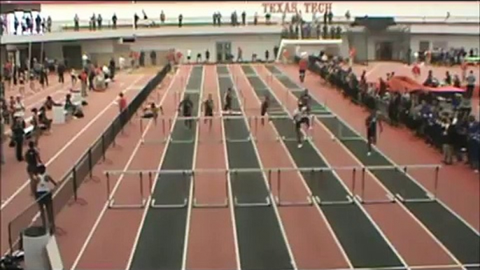 MEN 55 METER HURDLES N WOMENS 55 METER DASH AT TEXAS TECH INDOOR MEET 2012