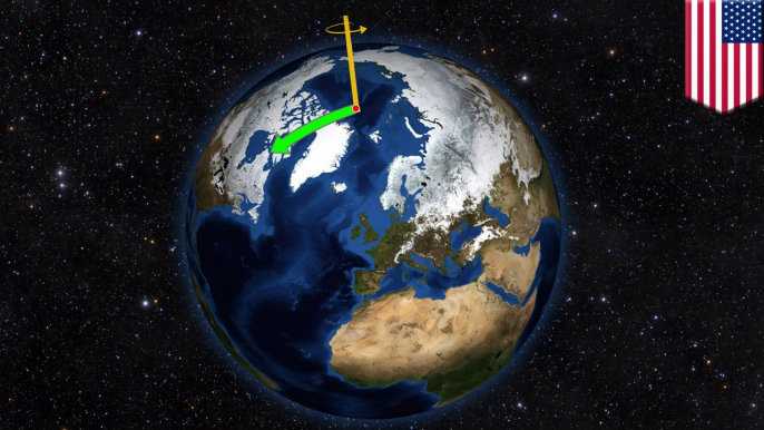 The melting of Greenland and Antarctica is changing the location of the Earth's North and South poles