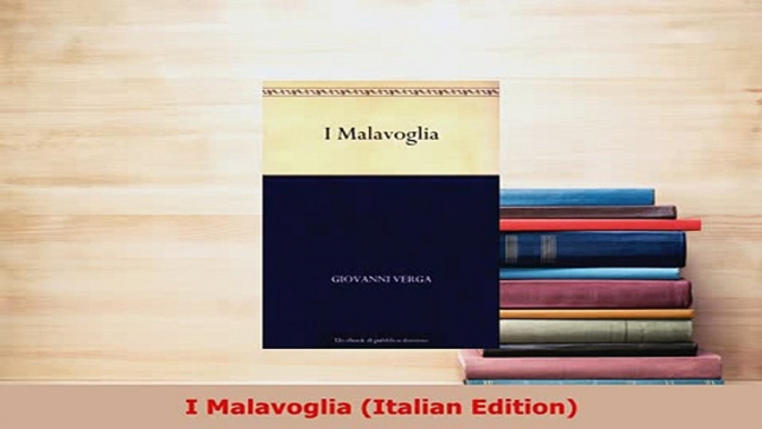 PDF  I Malavoglia Italian Edition Download Full Ebook