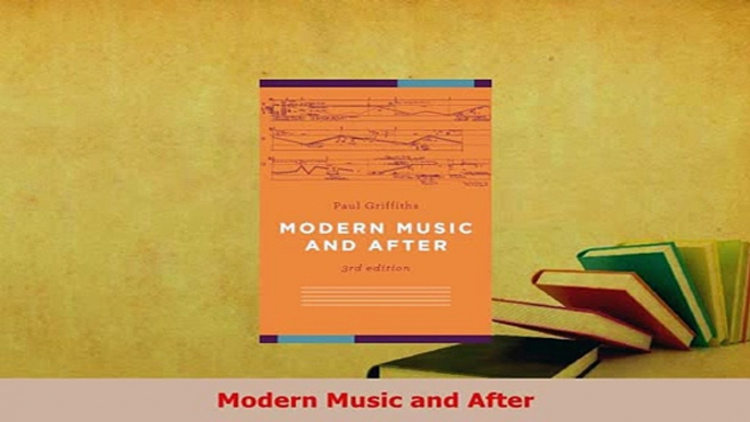 PDF  Modern Music and After Read Full Ebook