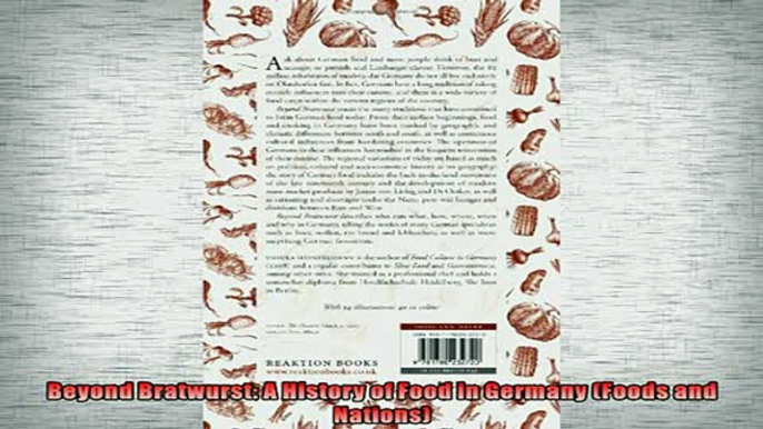 READ book  Beyond Bratwurst A History of Food in Germany Foods and Nations  FREE BOOOK ONLINE