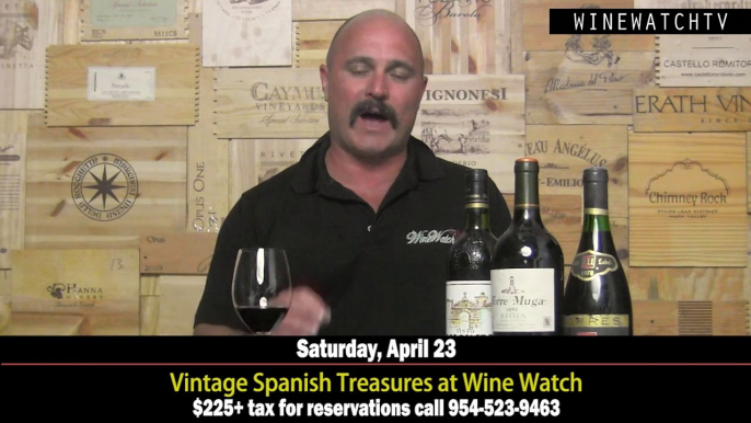 Vintage Spanish Wine Tasting at Wine Watch