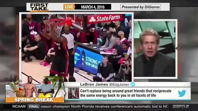 ESPN First Take Today LeBron James Dismisses Criticism Of Workouts With Dwyane Wade