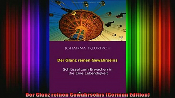 Read  Der Glanz reinen Gewahrseins German Edition  Full EBook