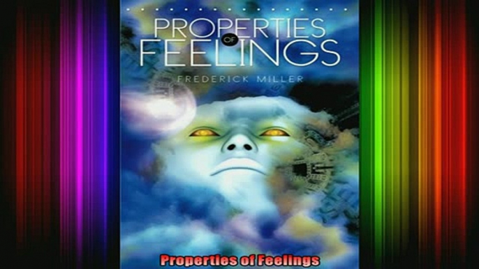 Read  Properties of Feelings  Full EBook