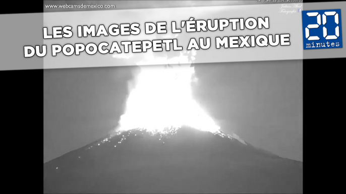 Les images de l'éruption du Popocatepetl au Mexique