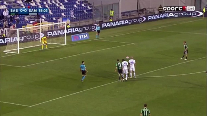 Domenico Berardi Missed Penalty Sassuolo 0 - 0 Sampdoria 20.04.2016