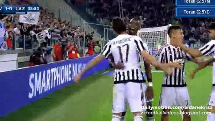 0-1 Mario Mandzukic Goal - Juventus v. Lazio 20.04.2016