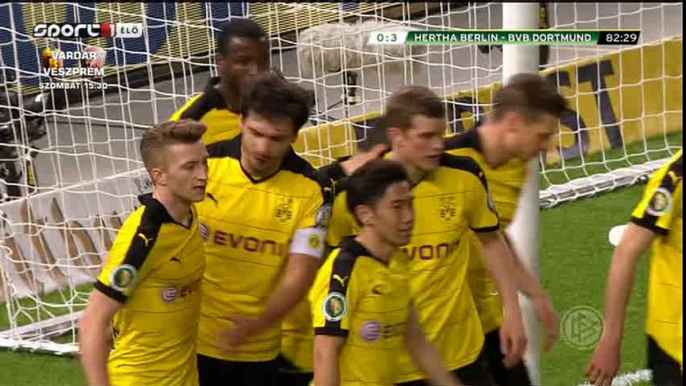 Henrikh Mkhitaryan Goal HD - Hertha Berlin 0-3 Borussia Dortmund - 20-04-2016