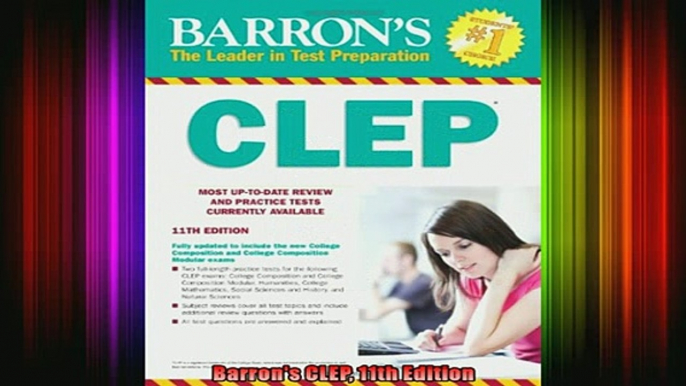 READ book  Barrons CLEP 11th Edition Full Free