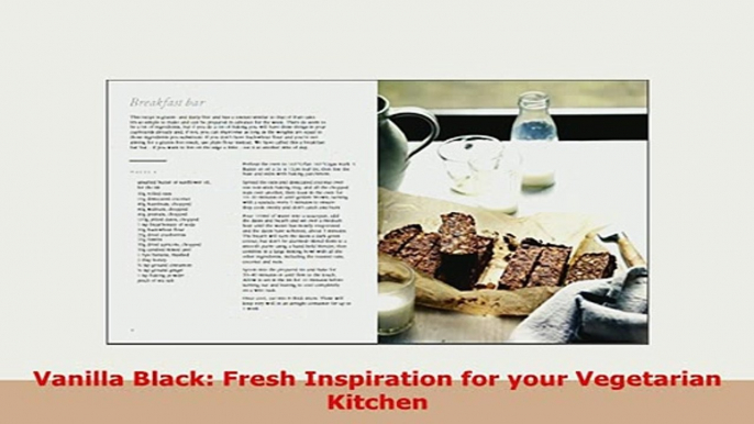 Download  Vanilla Black Fresh Inspiration for your Vegetarian Kitchen Ebook