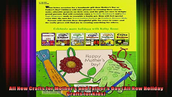 FREE DOWNLOAD  All New Crafts for Mothers and Fathers Day All New Holiday Crafts for Kids  BOOK ONLINE