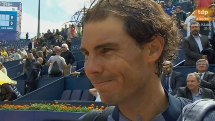 Rafael Nadal On-court Interview / R3 Barcelona Open 2016