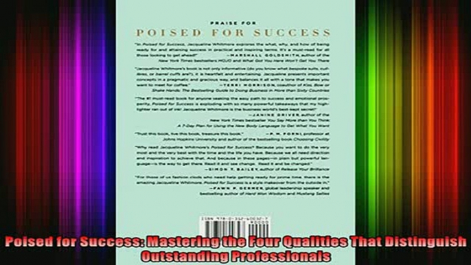 READ book  Poised for Success Mastering the Four Qualities That Distinguish Outstanding Free Online