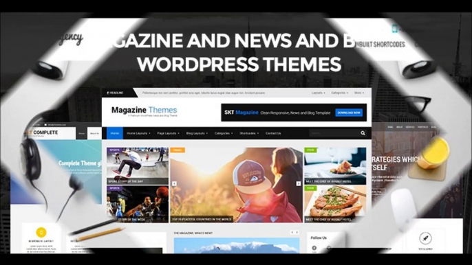 Magazine and News and Blog WordPress Templates