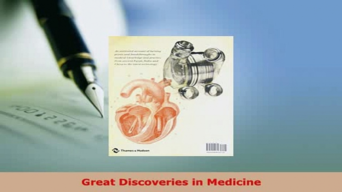 PDF  Great Discoveries in Medicine Download Full Ebook