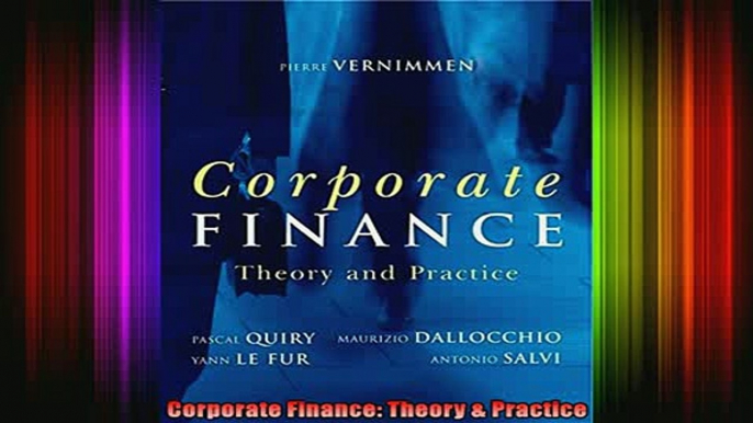 READ book  Corporate Finance Theory  Practice Full Ebook Online Free