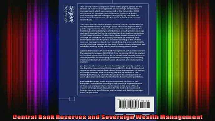 READ Ebooks FREE  Central Bank Reserves and Sovereign Wealth Management Full Free