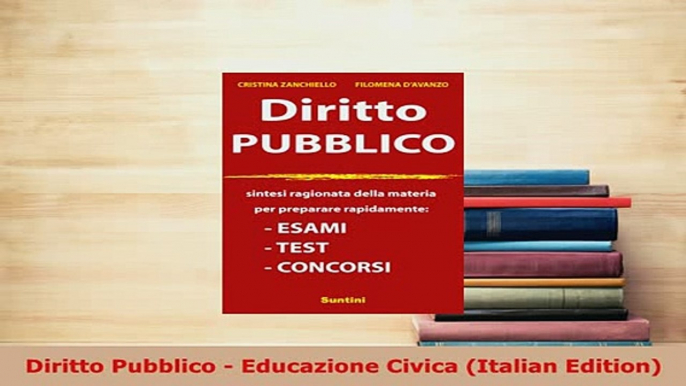 PDF  Diritto Pubblico  Educazione Civica Italian Edition Free Books