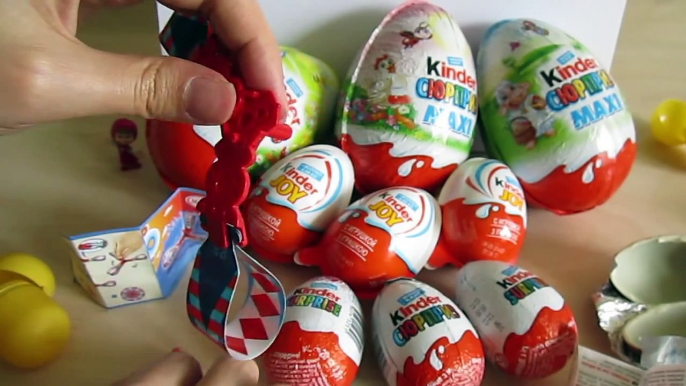Epic 12 Kinder Surprise eggs unboxing! 3 Maxi + 3 Kinder Joy + 6 Kinder Surprise eggs!