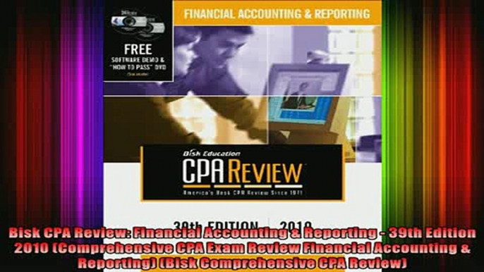 READ book  Bisk CPA Review Financial Accounting  Reporting  39th Edition 2010 Comprehensive CPA Full EBook