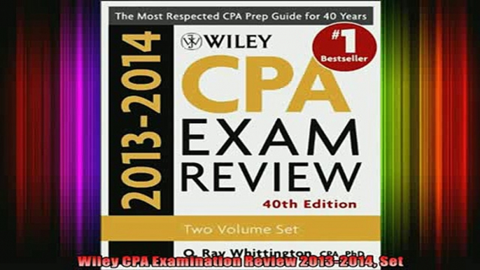 READ book  Wiley CPA Examination Review 20132014 Set Full Free