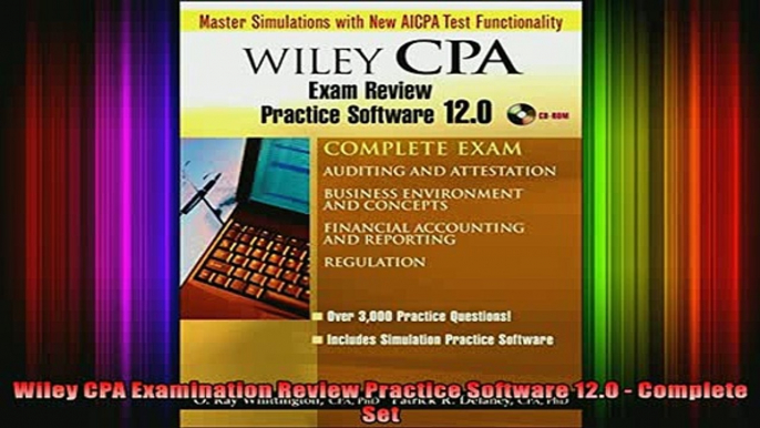 READ book  Wiley CPA Examination Review Practice Software 120  Complete Set Full EBook