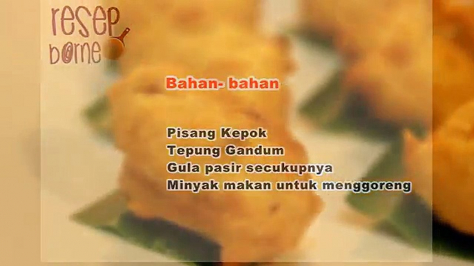 Cara Membuat Jemput- jemput Pisang