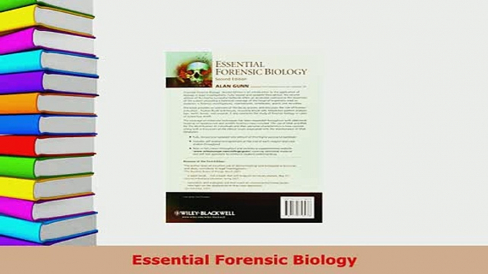 PDF  Essential Forensic Biology Download Online