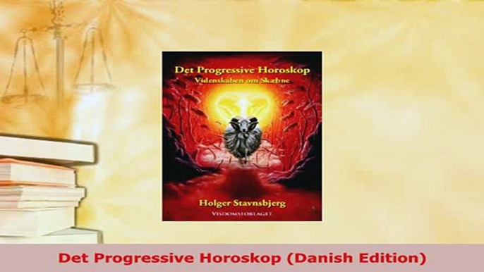 Download  Det Progressive Horoskop Danish Edition Free Books