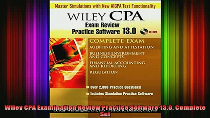 READ book  Wiley CPA Examination Review Practice Software 130 Complete Set Full Free